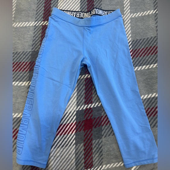 Under Armour Pants - Under Armour Leggings Woman’s Med Blue Capri